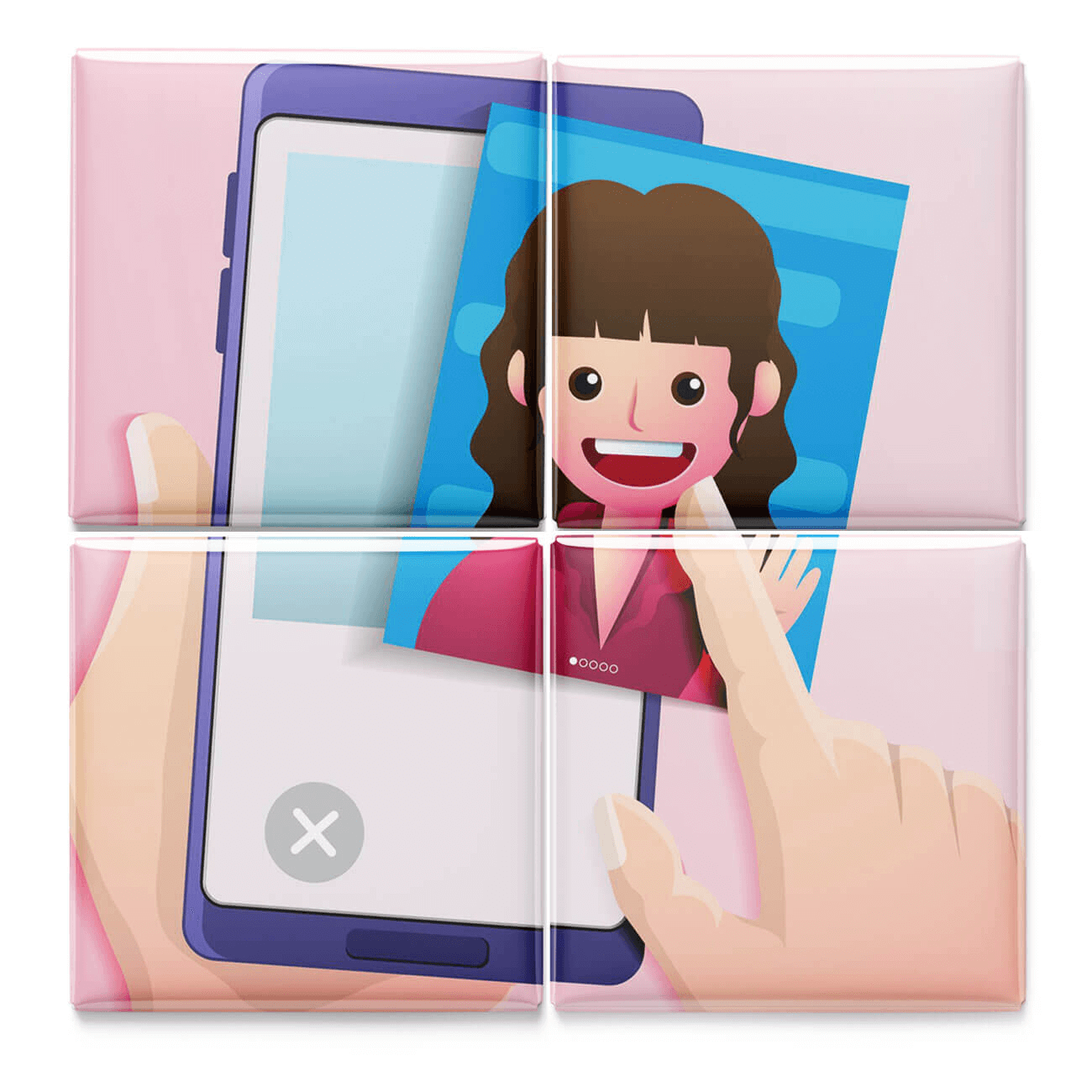 Base Puzzle-Magnet-Mock-Up-For-Uploading-Photo (1) (1) Custom Puzzle Magnet (4 magnets)