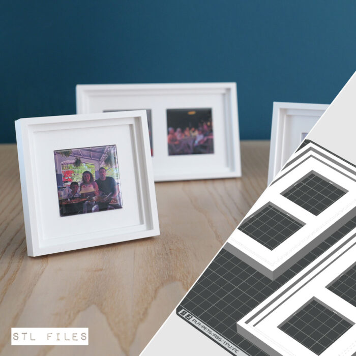 STL Files – 4 x Bordered Frames & Snap-Fit Stands (2×2″ Magnets) – Miss ...