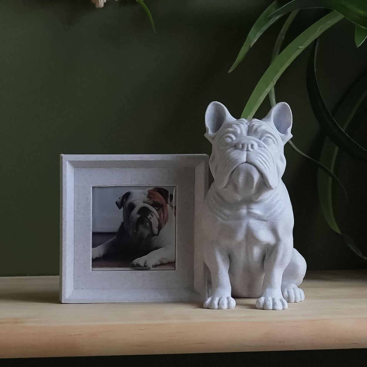French Bulldog - Dog Photo Frame - 3d Print STL FIles - Photo Magnet Frame 2x2 2.5x2.5