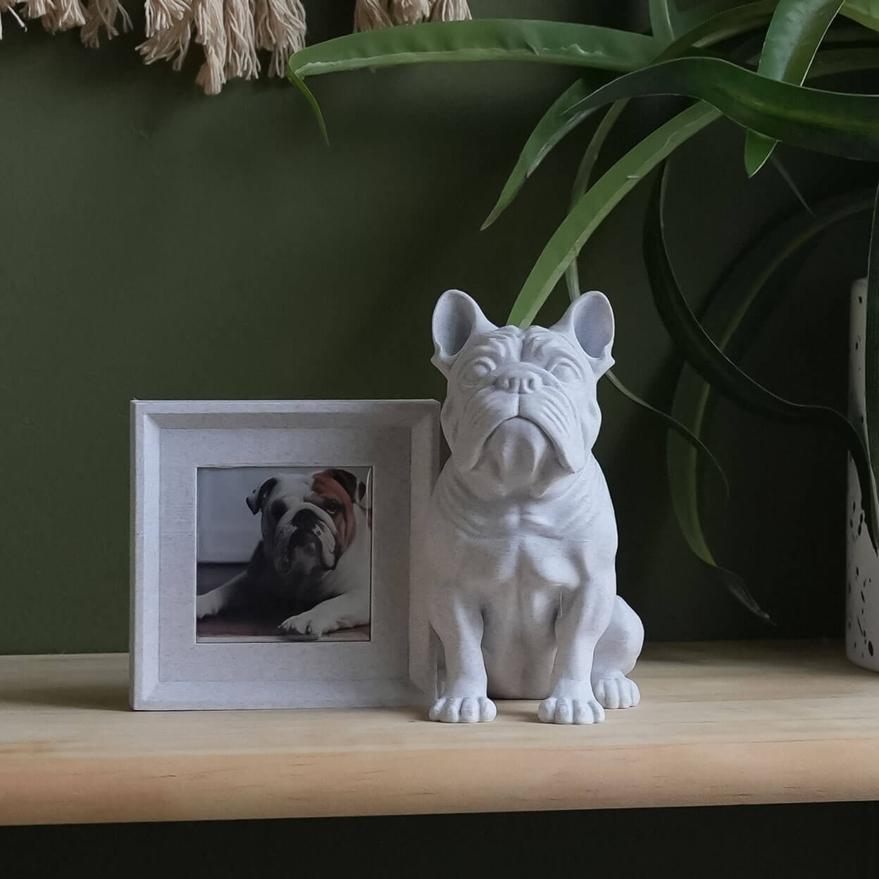 French Bulldog - Dog Photo Frame - 3d Print STL FIles - Photo Magnet Frame 2x2 2.5x2.5