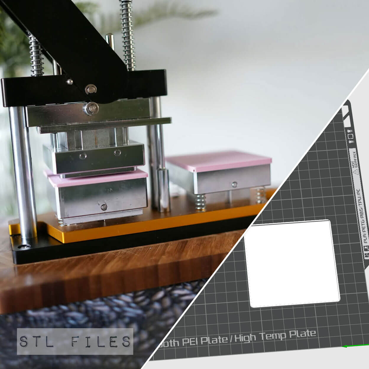 STL Files 50mm Magnet Press Dust Cover Lid (5)